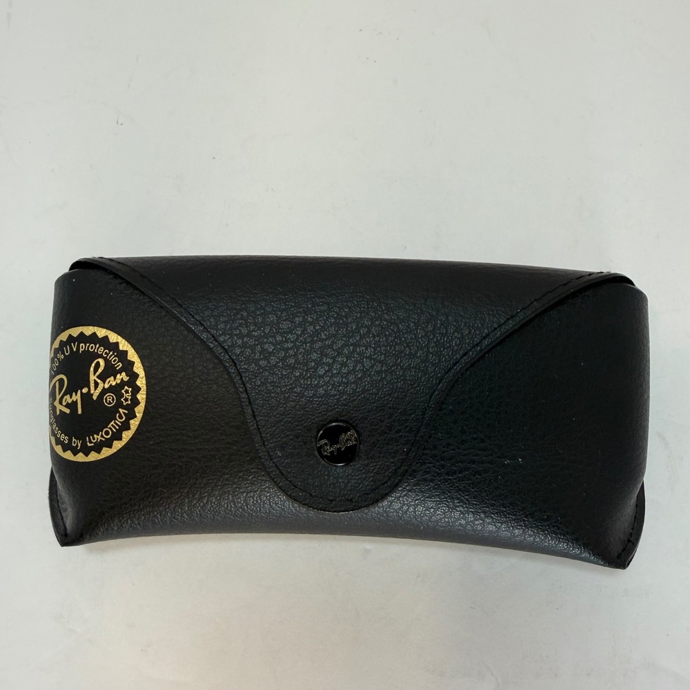 Ray-Ban Black Faux Leather Sunglasses Case with Cleaning Cloth & Booklet X-0025